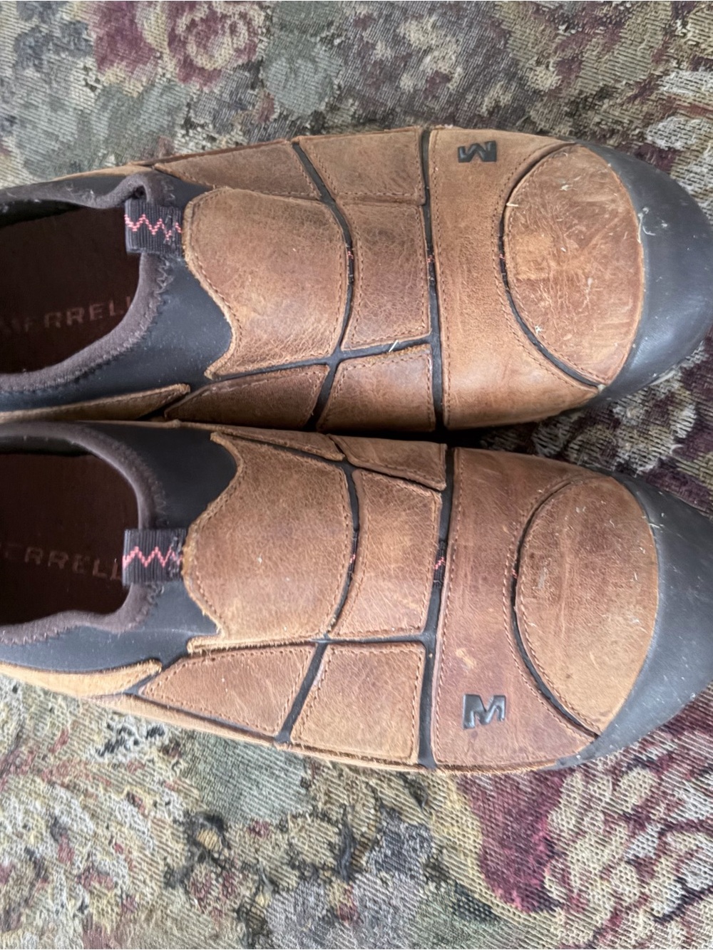 Merrell Brown Leather Slip-On Casual Loafers